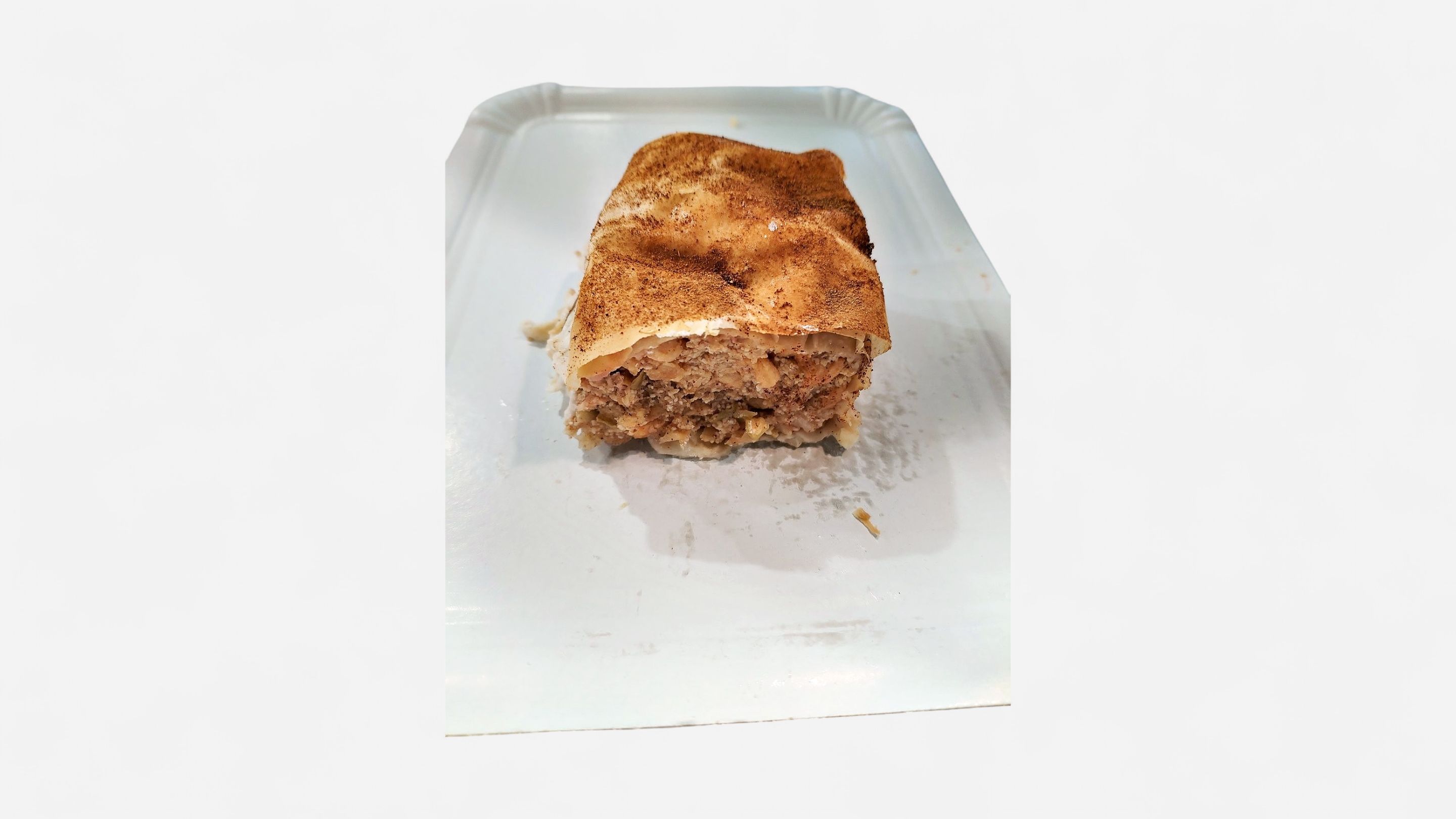 Cukormentes almás rétes szelet